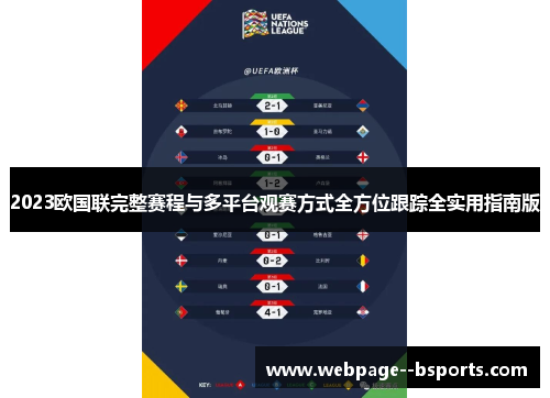 2023欧国联完整赛程与多平台观赛方式全方位跟踪全实用指南版 2023欧国联完整赛程与多平台观赛方式全方位跟踪全实用指南版